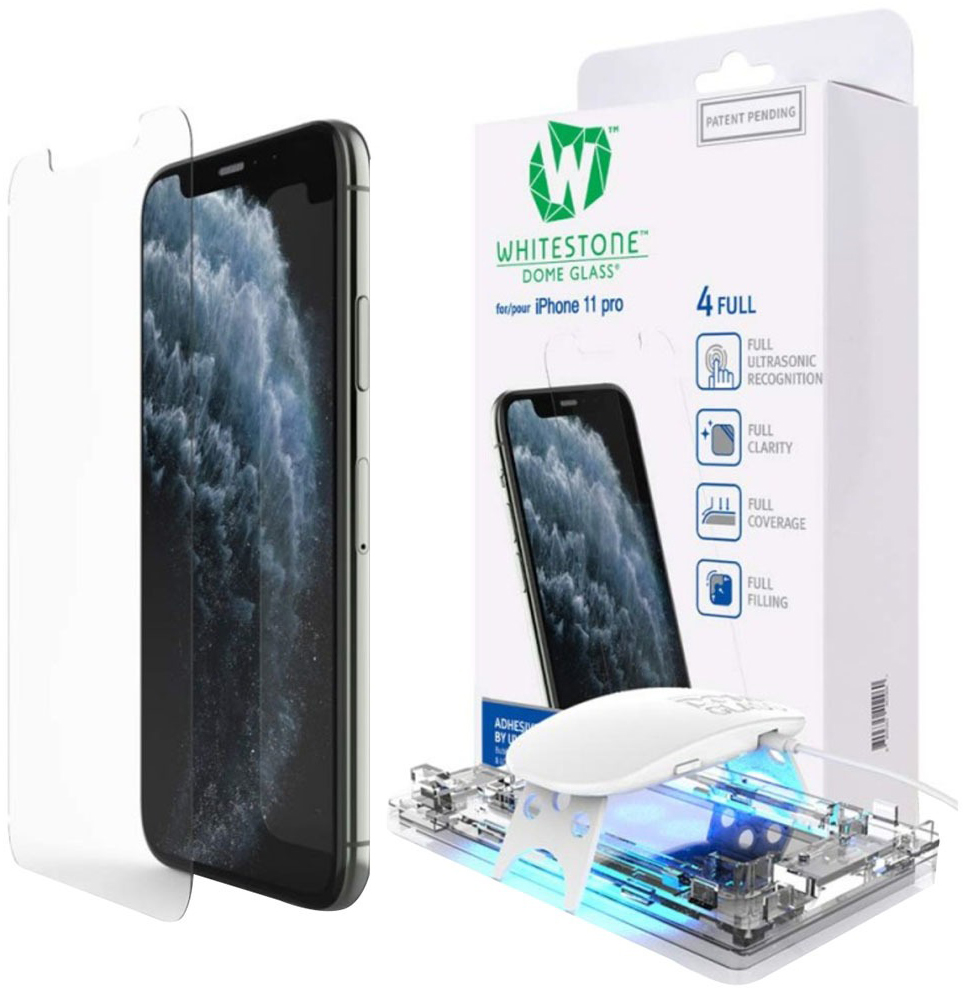 Купить защитное стекло Whitestone Dome с UV-лампой (8809365403813) для  iPhone 11 Pro (Clear) в Москве в каталоге защитных стекол для телефонов с  доставкой. Характеристики, цены в интернет-магазине iCover.