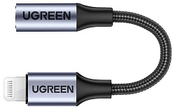 Адаптер Ugreen US211 3.5mm/Lightning F/M (Grey) купить в интернет-магазине icover