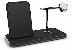 Беспроводное зарядное устройство Zens Stand+Dock+Watch Wireless Charger (Black) купить в интернет-магазине icover
