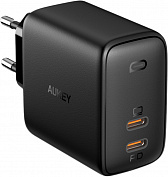 Сетевое зарядное устройство Aukey Omnia Duo PD 65W 2xUSB-C PA-B4 (Black) купить в интернет-магазине icover