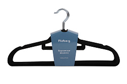 Вешалка-плечики для одежды Ridberg Velvet 10 шт. (Black) купить в интернет-магазине icover
