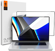 Защитное стекло Spigen Glas.tR Slim 1 Pack (AGL04234) для MacBook Pro 14" 2021 (Clear) купить в интернет-магазине icover