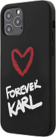 Чехол Karl Lagerfeld Forever Karl (KLHCP12MSILKRBK) для iPhone 12/iPhone 12 Pro (Black)