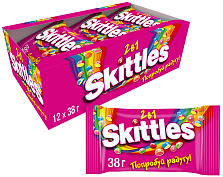 Драже Skittles 2в1, ягодные, фруктовые, 38 г х 12 шт купить в интернет-магазине icover