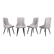Комплект стульев Ridberg ЛОНДОН Chenille 4 шт. (Grey)  купить в интернет-магазине icover