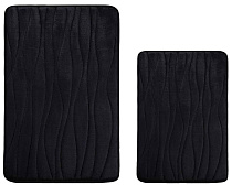 Набор ковриков для ванной Ridberg Bолна 40x60, 50x80 (Black) купить в интернет-магазине icover