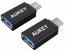 Комплект переходников Aukey CB-A1 USB 3.0 - USB-C (Black) купить в интернет-магазине icover