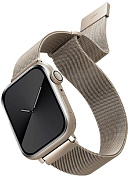 Ремешок Uniq Dante Strap Mesh Steel (45MM-DANSLGT) для Apple Watch 45/44/42 mm (Starlight) купить в интернет-магазине icover