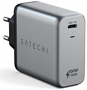 Сетевое зарядное устройство Satechi 100W USB-C PD Wall Charger ST-UC100WSM-EU (Space Gray) купить в интернет-магазине icover
