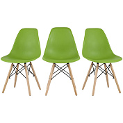 Комплект стульев RIDBERG DSW EAMES 3 шт. (Green) купить в интернет-магазине icover