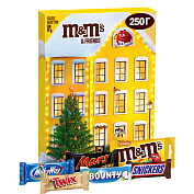Адвент-календарь сладкий новогодний M&M's & Friends, шоколадный подарочный набор с пазлом внутри, 250 г. купить в интернет-магазине icover