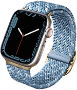Ремешок Uniq Aspen DE (41MM-ASPDECBLU) для Apple Watch 41 / 40 / 38 mm (Cerulean Blue) купить в интернет-магазине icover