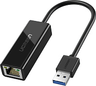 Адаптер Ugreen Gigabit Ethernet Adapter (20256) CR111 USB 3.0 / RJ45 (Black) купить в интернет-магазине icover
