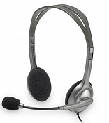 Проводные наушники Logitech Stereo Headset H110 (981-000271) с микрофоном (Silver) купить в интернет-магазине icover