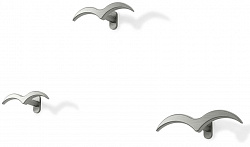 Набор из 3 настенных крючков Umbra Alouette никель купить в интернет-магазине icover