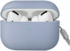 Чехол Uniq Lino (AIRPODSPRO2-LINOABLU) для Airpods Pro 2 (Arctic Blue) купить в интернет-магазине icover