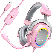 Игровые наушники Fifine H6 Gaming Headsets (Pink) купить в интернет-магазине icover