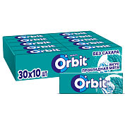 Жевательная резинка Orbit Прохладная мята, без сахара, 30 пачек по 13,6 г купить в интернет-магазине icover