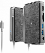 Беспроводное зарядное устройство Alogic Dock Wave 3-in-1 USB-C ULDWAV-SGR (Space Grey) купить в интернет-магазине icover