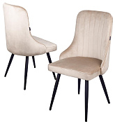 Комплект стульев Ridberg ЛОНДОН Velour 2 шт. (Beige) купить в интернет-магазине icover