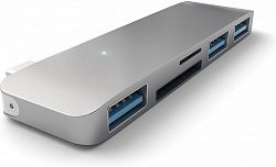 USB-концентратор Satechi Aluminum Combo (ST-TCUHM) USB Type C (Space Gray) купить в интернет-магазине icover