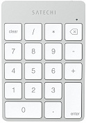 Беспроводная цифровая клавиатура Satechi Slim Rechargeable Bluetooth Keypad ST-SALKPS (Silver) купить в интернет-магазине icover