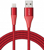 Кабель для iPhone, iPad Anker PowerLine+ II Lightning Cable 1.8 м (Red) купить в интернет-магазине icover