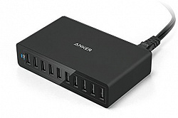 Сетевое зарядное устройство Anker PowerPort 10 60W A2133L11 (Black) купить в интернет-магазине icover