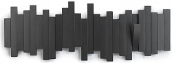 Вешалка настенная Umbra Sticks черная купить в интернет-магазине icover