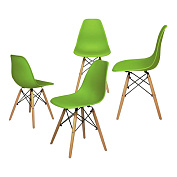 Комплект стульев RIDBERG DSW EAMES 4 шт. (Green) купить в интернет-магазине icover