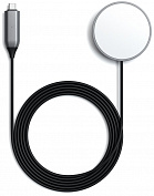 Беспроводное зарядное устройство Satechi USB-C Magnetic Wireless Charging Cable ST-UCQIMCM (Space Grey) купить в интернет-магазине icover