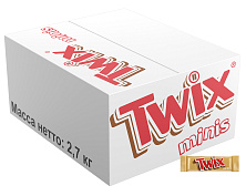 Шоколадные конфеты Twix Minis, карамель, печенье, 2.7 кг купить в интернет-магазине icover