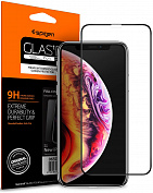 Защитное стекло Spigen Glas.tR SLIM Full Cover (064GL25233) для iPhone 11/XR (Black) купить в интернет-магазине icover