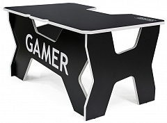 Компьютерный стол Generic Comfort Gamer2/DS/NW (Black/White) купить в интернет-магазине icover