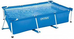 Каркасный бассейн Intex Rectangular Frame 28270 (Blue) купить в интернет-магазине icover