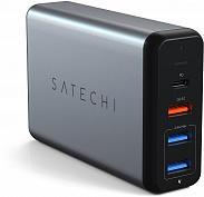 Сетевая зарядка Satechi Travel Charger ST-MCTCAM 75W (Space Gray) купить в интернет-магазине icover