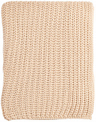 Плед вязаный бежевого цвета Tkano Essential, 130х180 см купить в интернет-магазине icover