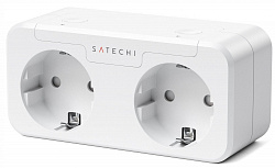 Умная розетка Satechi Dual Smart Outlet Apple HomeKit (ST-HK20AW-EU) купить в интернет-магазине icover
