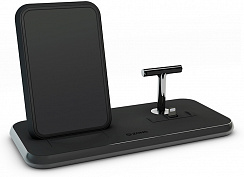 Беспроводное зарядное устройство Zens Dual Aluminium Wireless Charger ZEDC06 (Black) купить в интернет-магазине icover