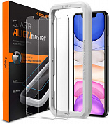Защитное стекло Spigen Align Glas.tR 2 pack (AGL00101) для iPhone 11/XR (Clear) купить в интернет-магазине icover