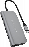 USB-концентратор HyperDrive Power 9-in-1 USB-C HD30F (Grey)