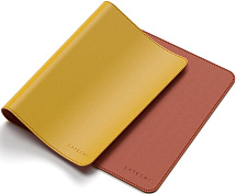 Коврик для мыши Satechi Dual Side Eco-Leather Deskmate ST-LDMYO (Yellow/Orange) купить в интернет-магазине icover