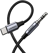 Кабель Ugreen AV143 3.5mm/USB-C M/M (Grey) купить в интернет-магазине icover
