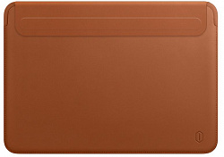 Чехол WIWU Skin New Pro 2 Leather Sleeve для MacBook Pro 13/Air 13 2018 (Brown) купить в интернет-магазине icover
