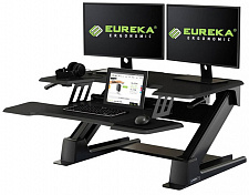 Подставка на компьютерный стол Eureka Standing Desk Converter (ERK-CV-PRO36B) для работы стоя (Black) купить в интернет-магазине icover